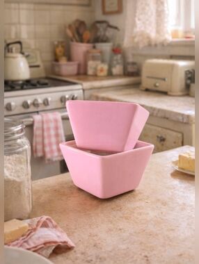 The Pampered Chef  | "Help Whip Cancer" | Ceramic Bowls  🩷